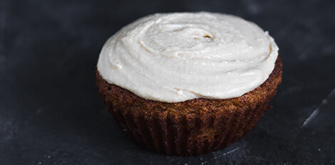 Kladdiga muffins med vit choklad