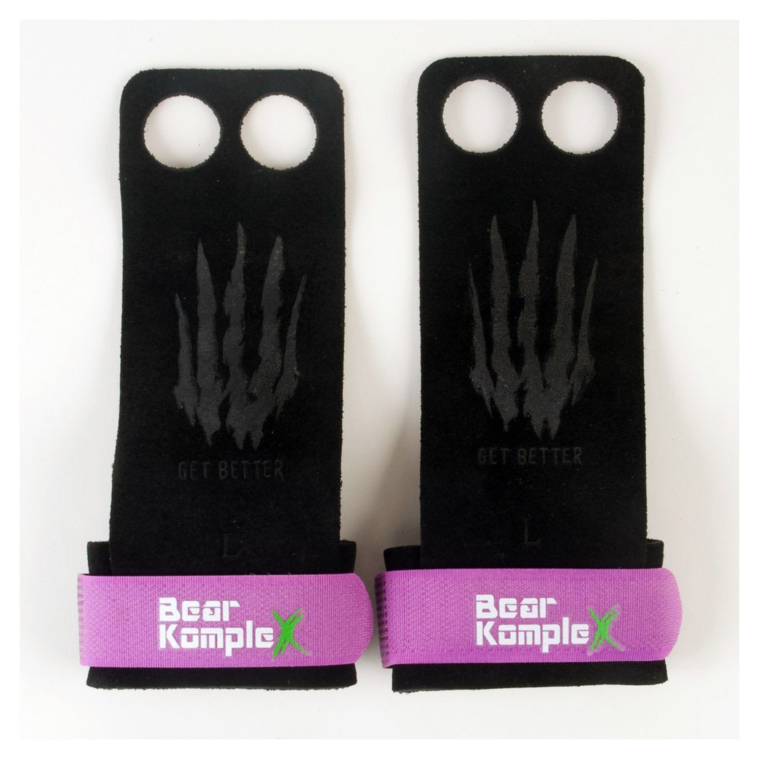 Bear KompleX 2 Hole Hand Grips purple