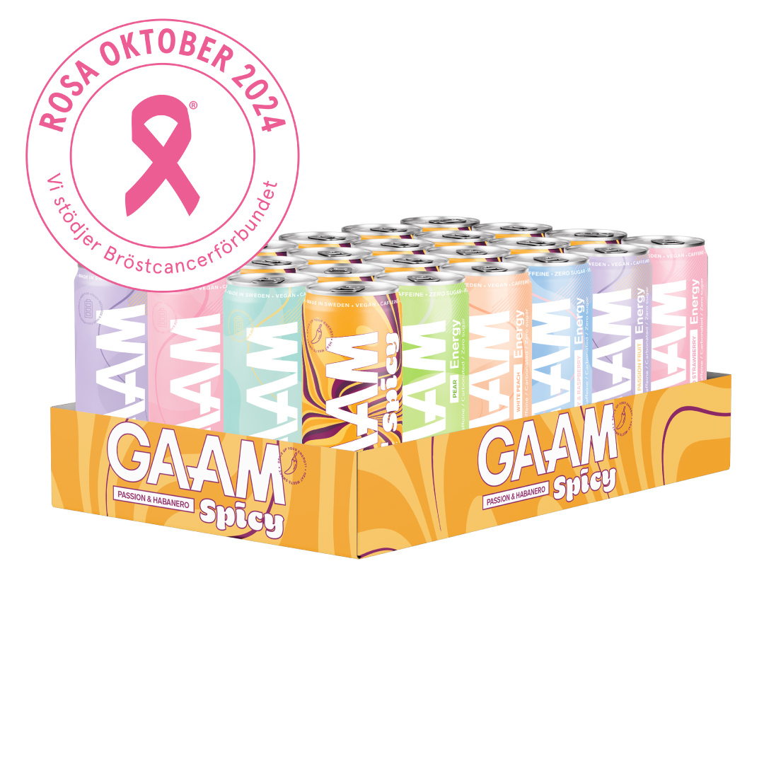 24 x GAAM Energy 330 ml Mixflak