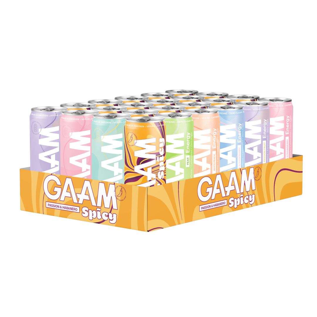 24 x GAAM Energy 330 ml Mixflak