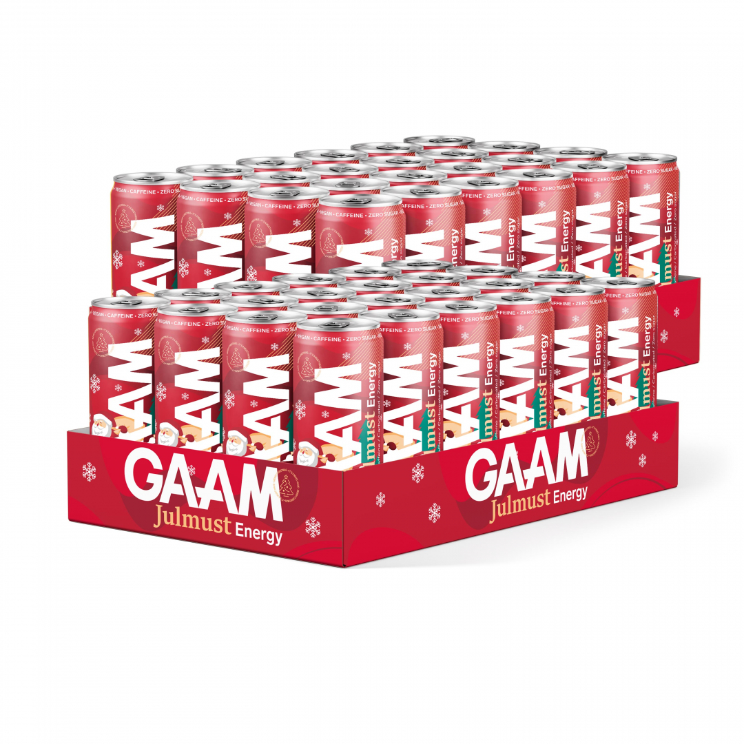 48 x GAAM Energy 330 ml Julmust