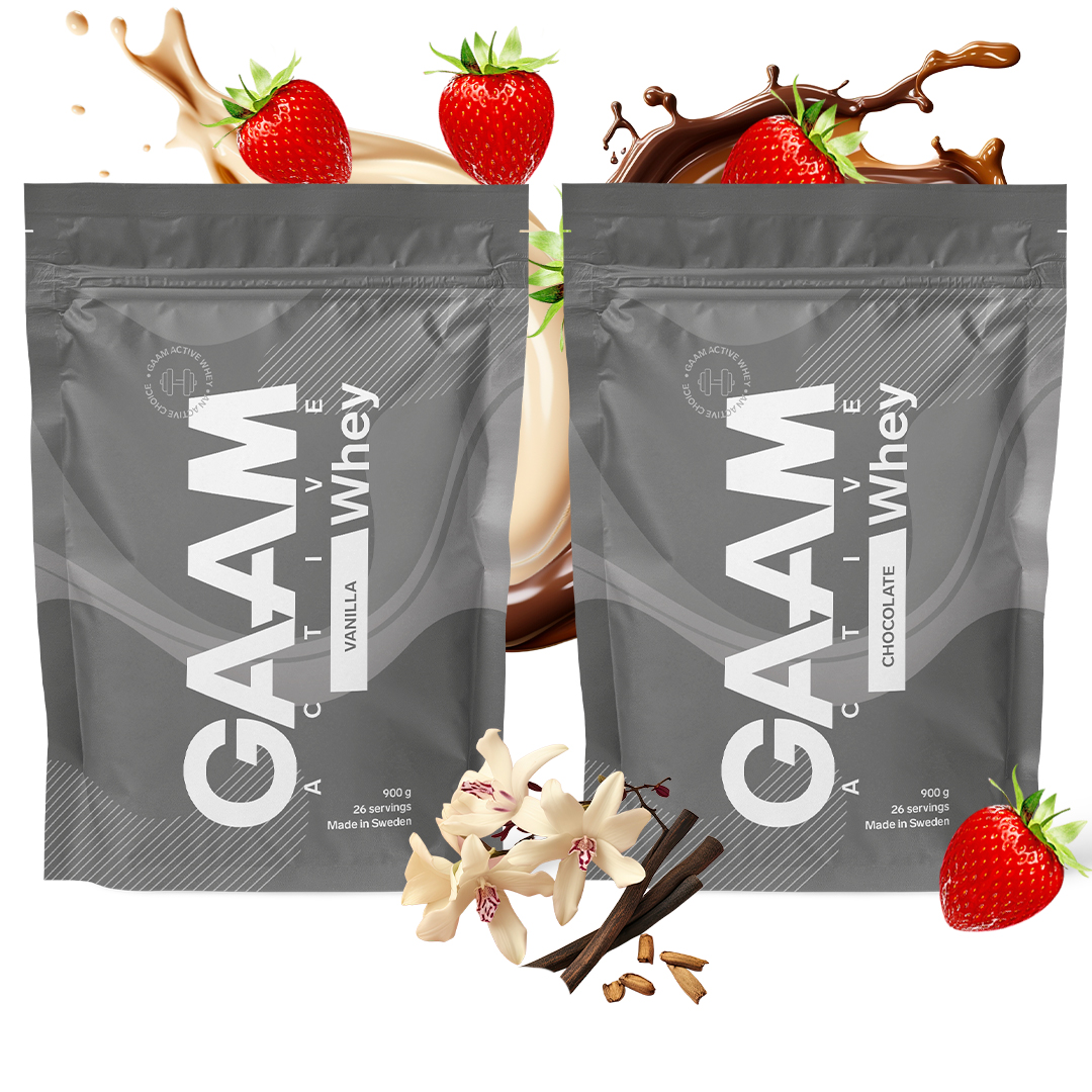 2 x GAAM Active Whey Proteinpulver 900 g