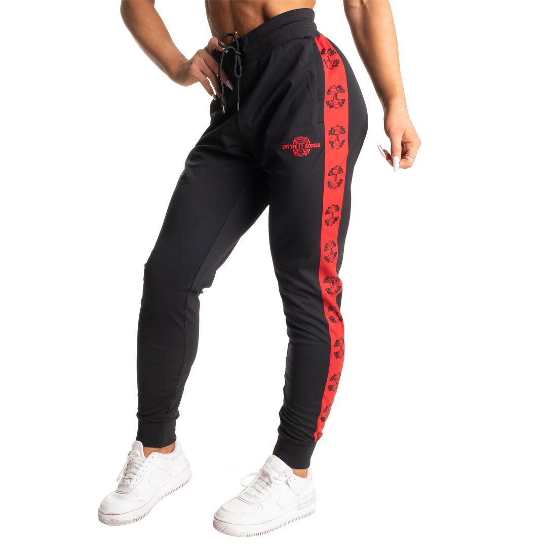 Better Bodies Chelsea Track Pants Black/red L