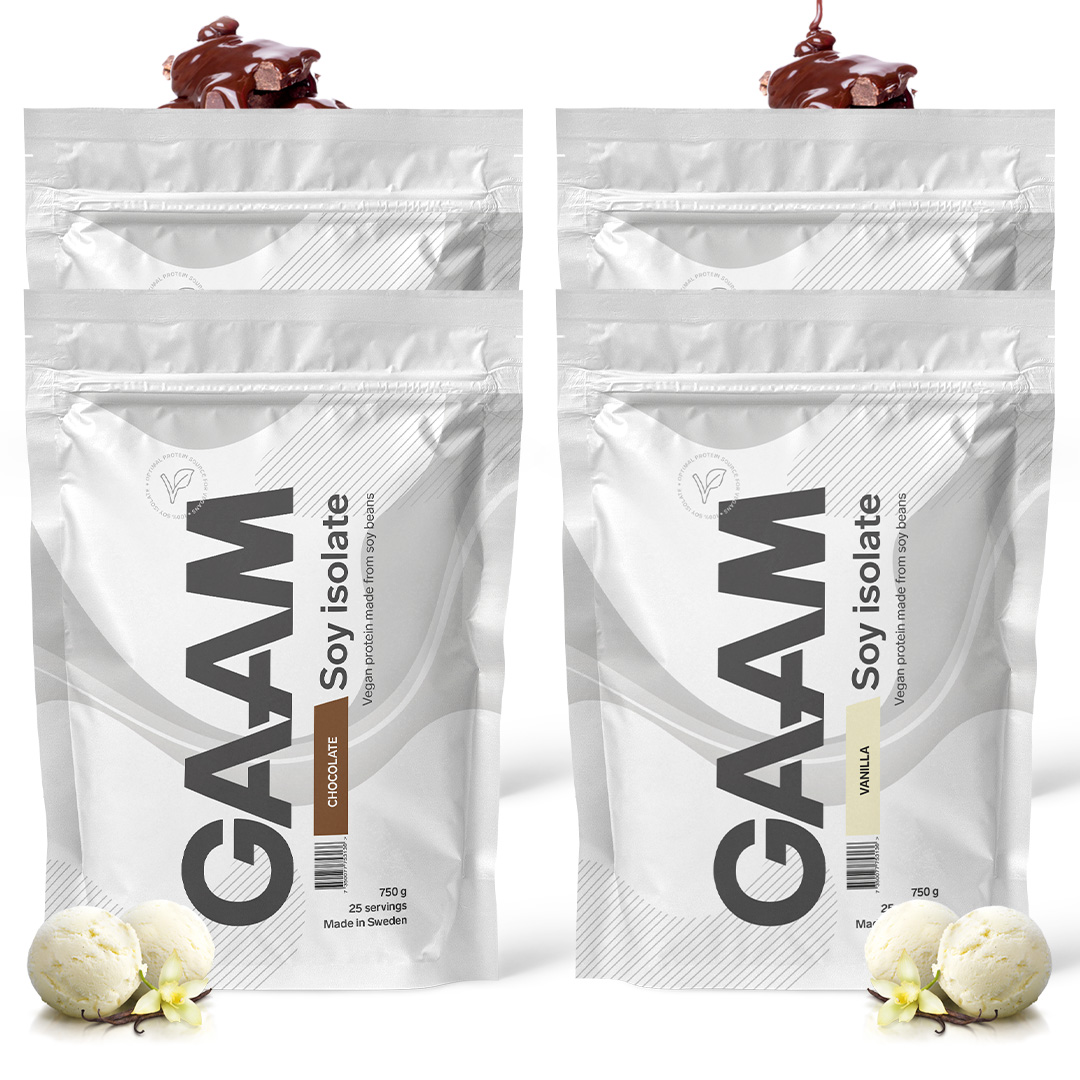 4 x GAAM Soy Isolate 750 g