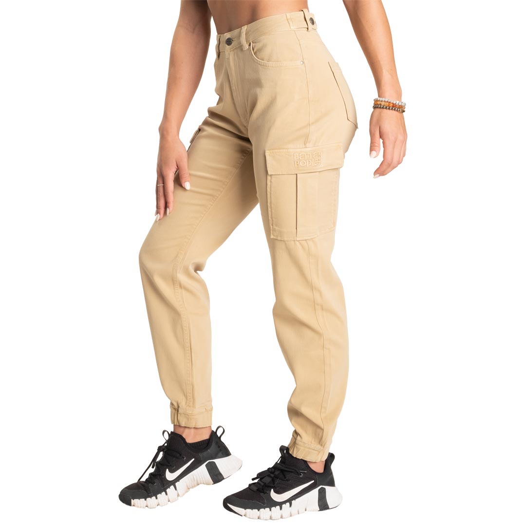 Plain cargo trouser on sale sand