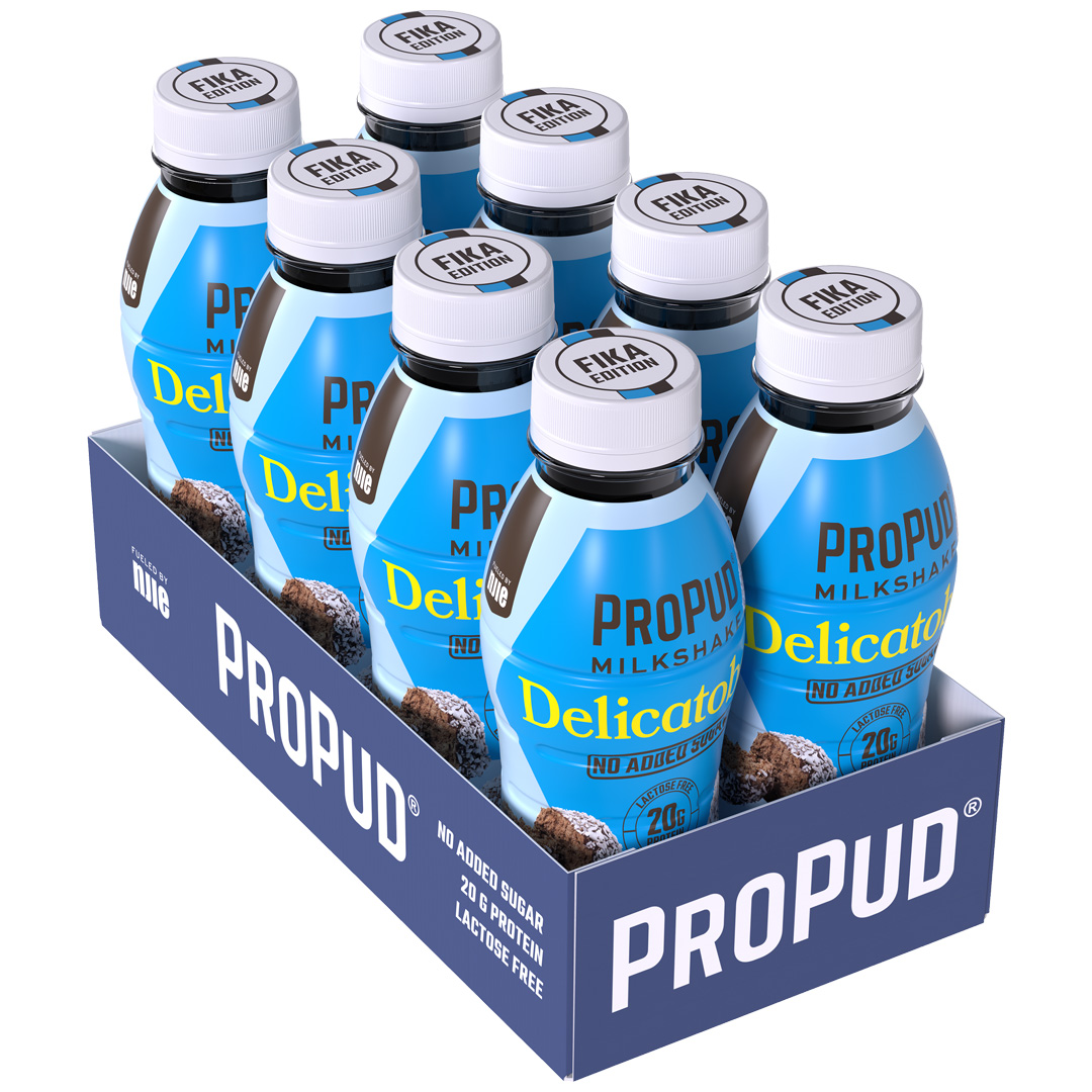 8 x NJIE ProPud Protein Milkshake 330 ml Delicatoboll