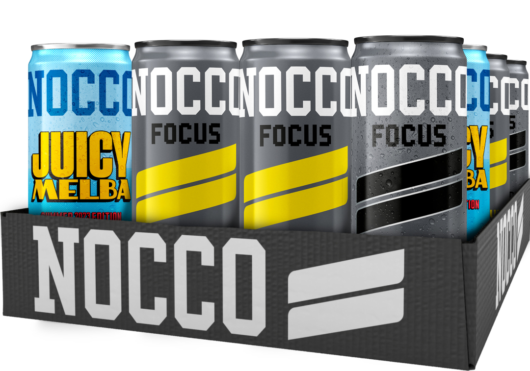 24 x NOCCO BCAA / FOCUS 330 ml Utvalda smaker