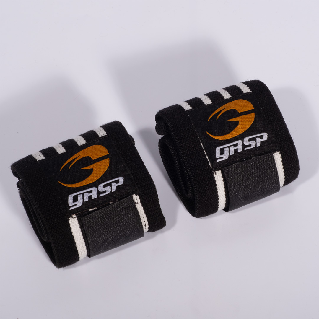 GASP Hardcore Wrist Wraps Black/White