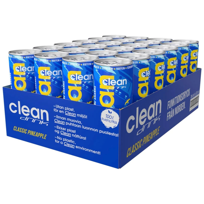 24 x Clean Drink 330 ml Classic Pineapple SUPER DEAL