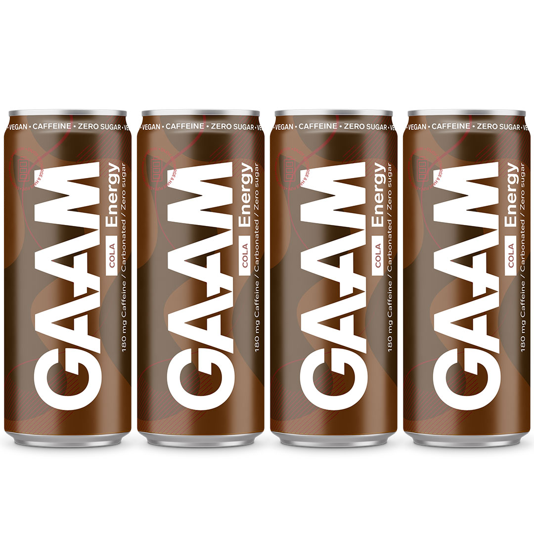 4 x GAAM Energy 330 ml Cola