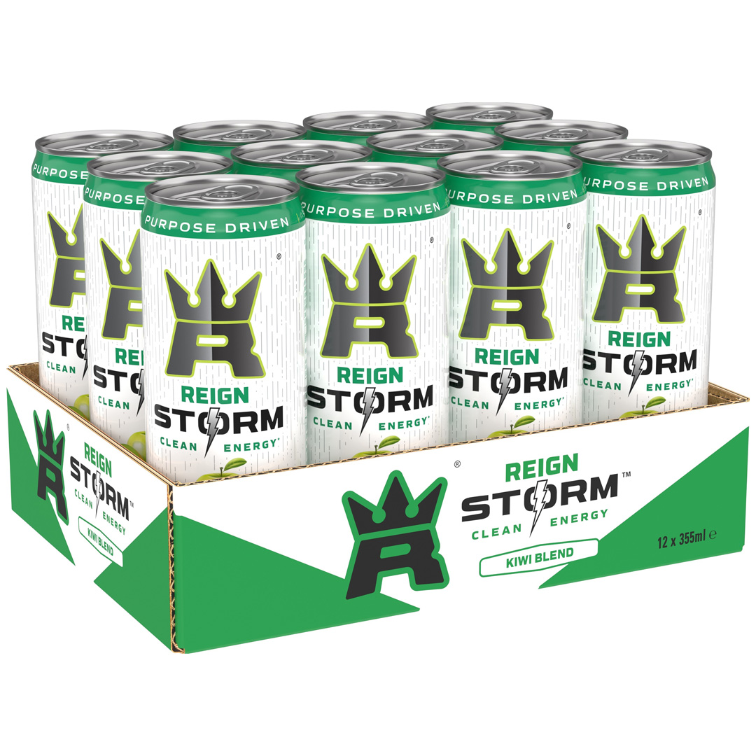 12 x Reign Storm Energy 355 ml Kiwi Blend