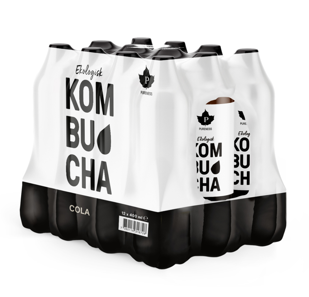 12 x Pureness Kombucha Eko 400 ml Cola