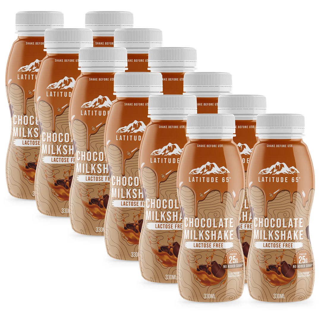 12 x Latitude 65 Milkshake 330 ml Choklad