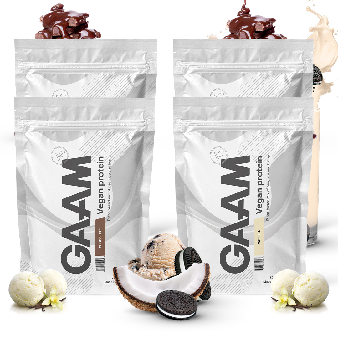 4 x GAAM Vegan Protein 900 g