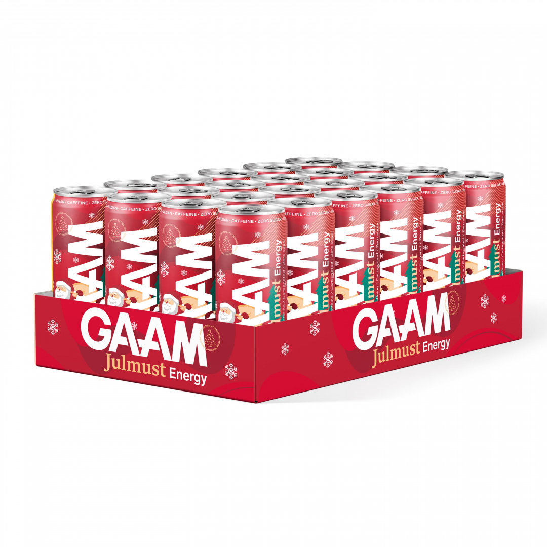 24 x GAAM Energy 330 ml Julmust