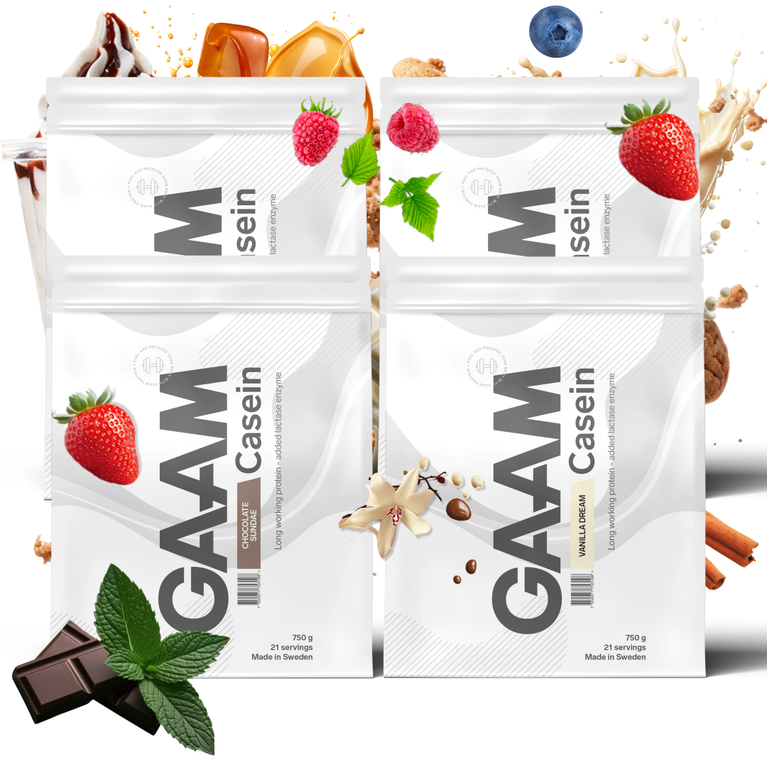 4 x GAAM Casein Kaseinprotein 750 g