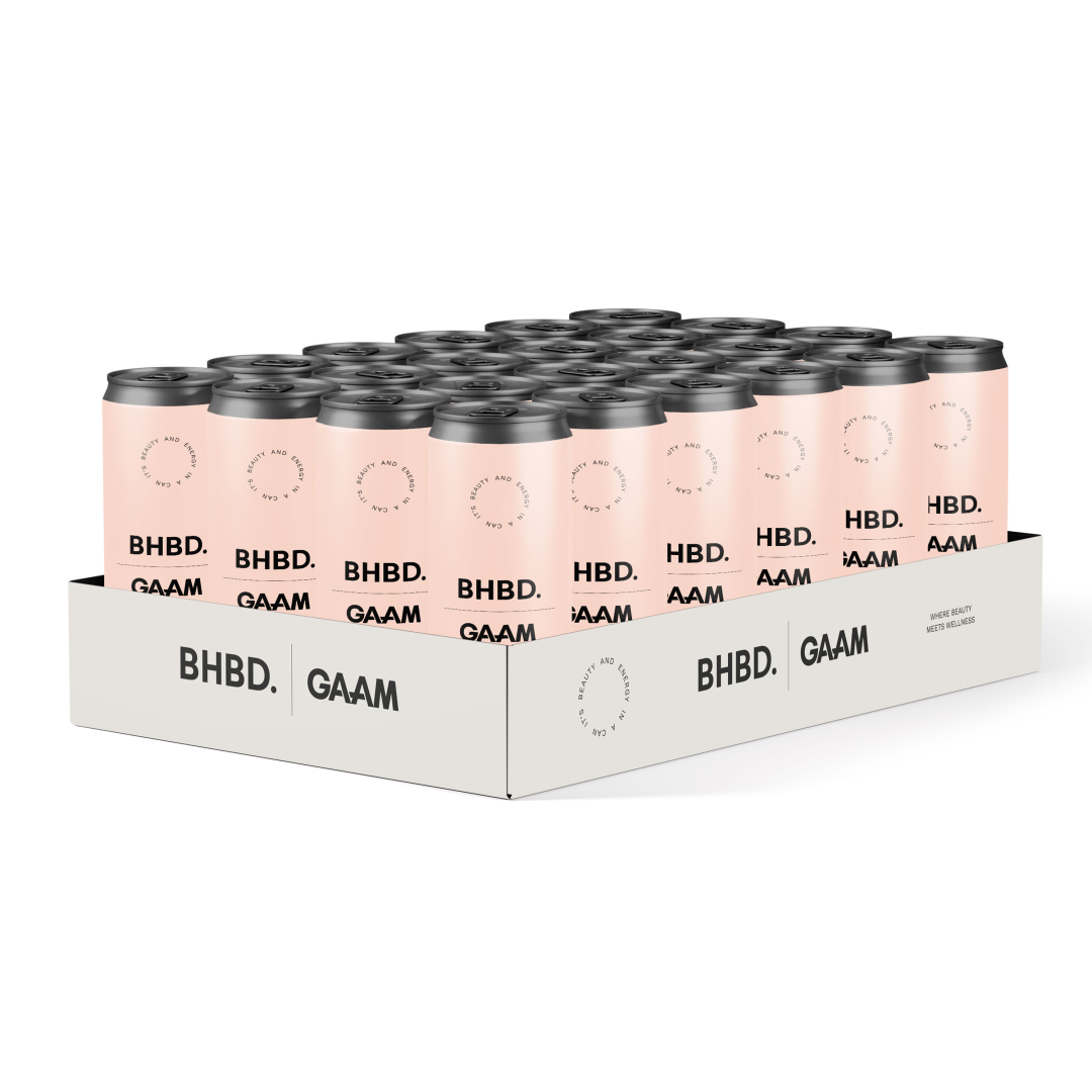 24 x GAAM X BHBD Collagen Energy Drink 330 ml Peach Dream