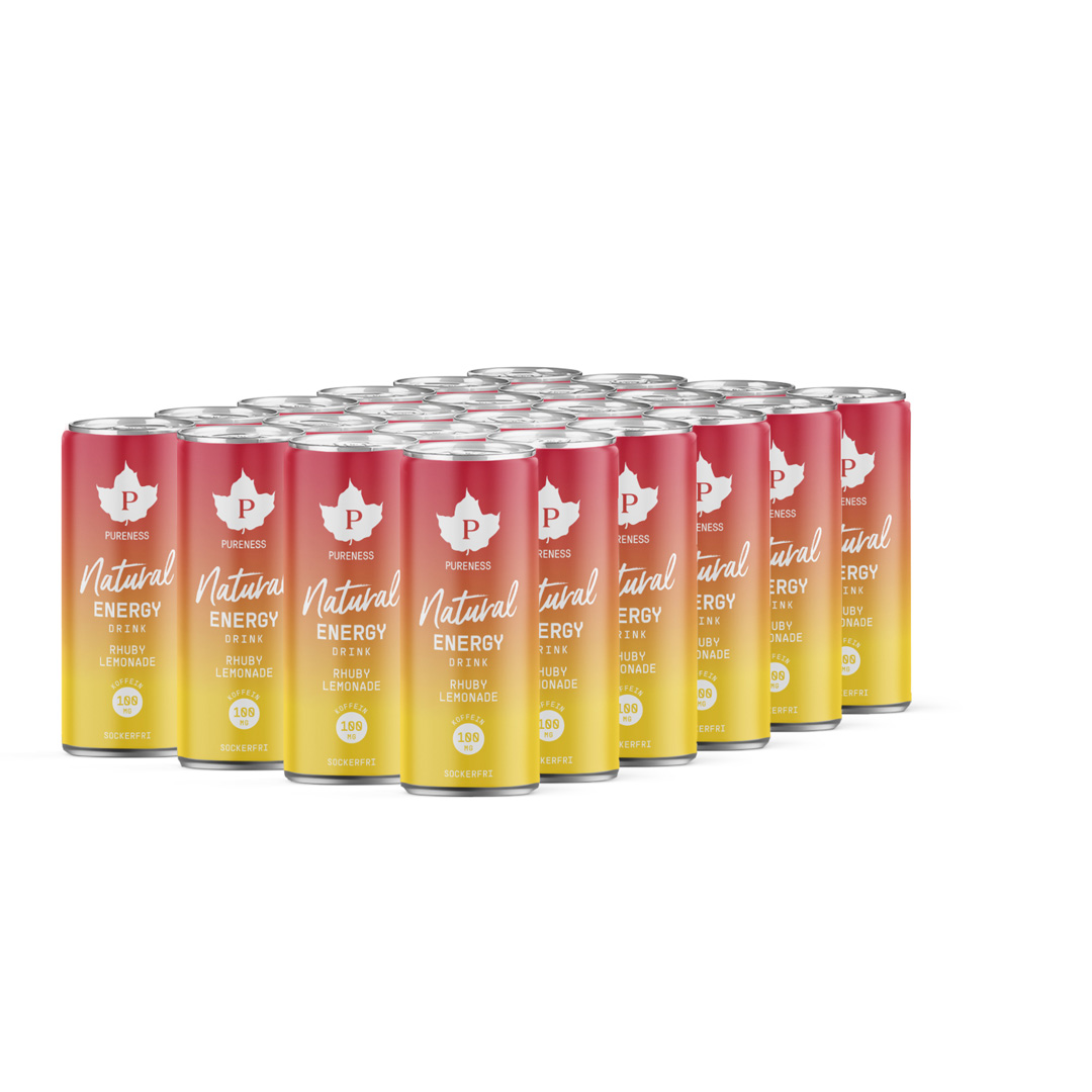 24 x Pureness Natural Energy Drink 330 ml Mixflak