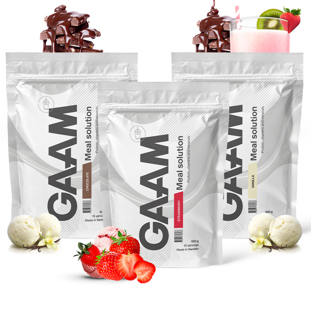 3 x GAAM Meal Solution 900 g Måltidsersättning