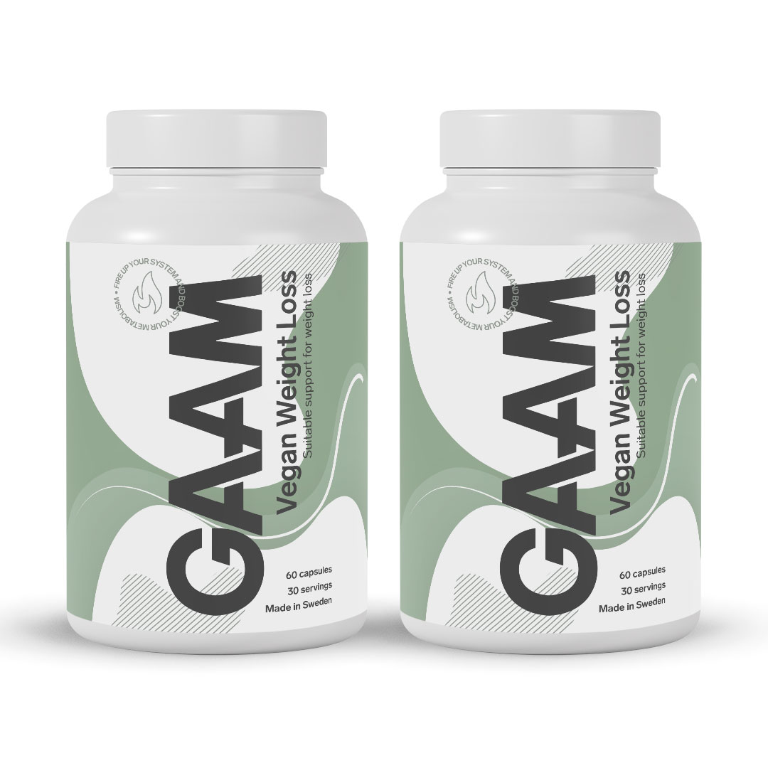 2 x GAAM Vegan Weight loss 60 caps