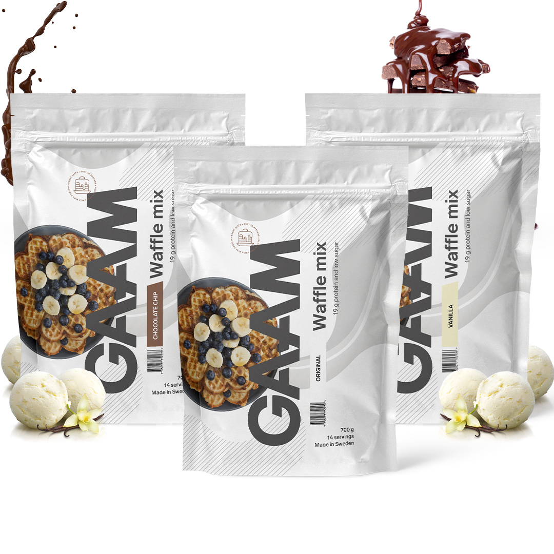 3 x GAAM Waffle Mix 700 g