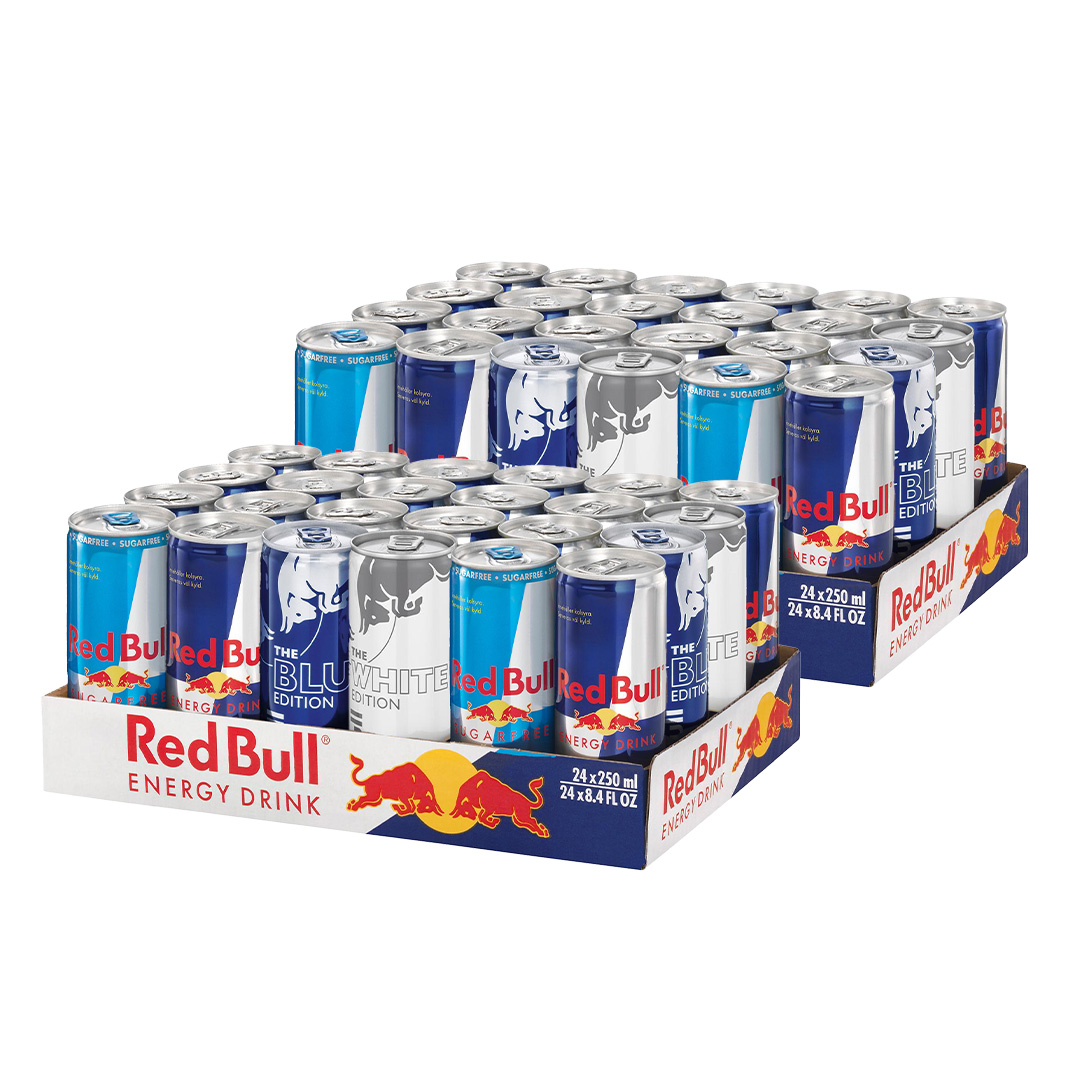 48 x Red Bull Energidryck 250 ml Mixflak