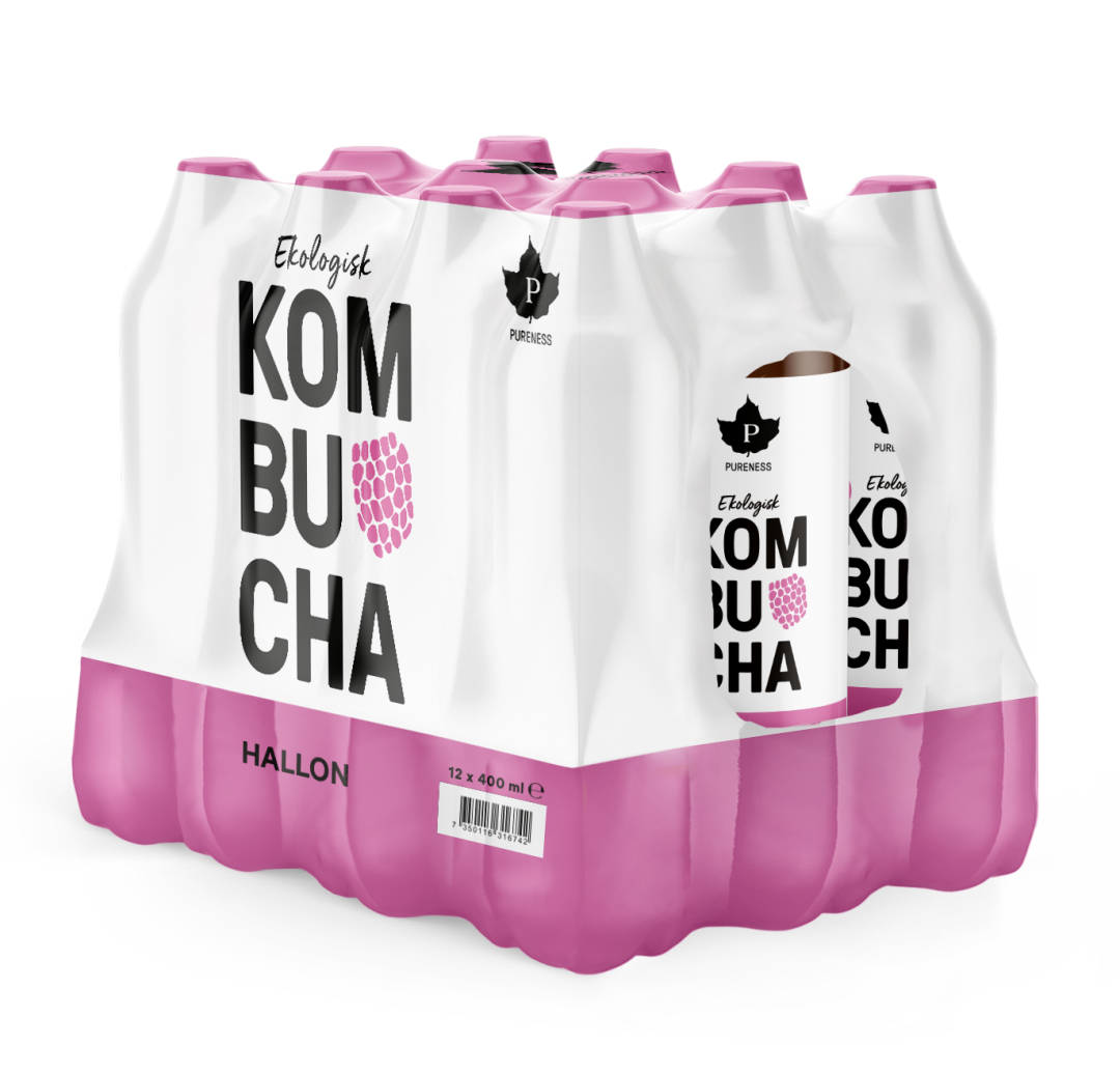 12 x Pureness Kombucha Eko 400 ml Mixflak