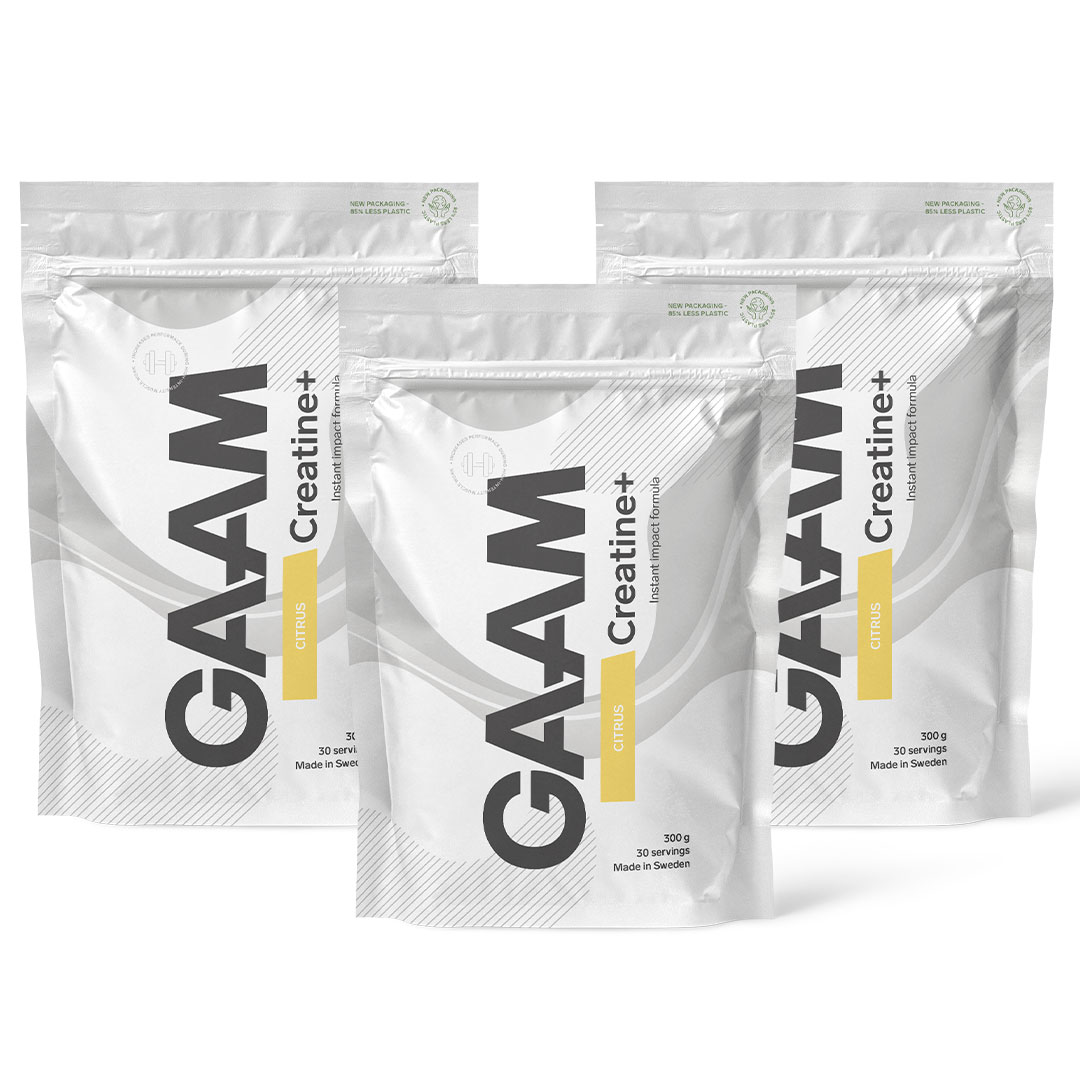 3 x GAAM Creatine+ 300 g