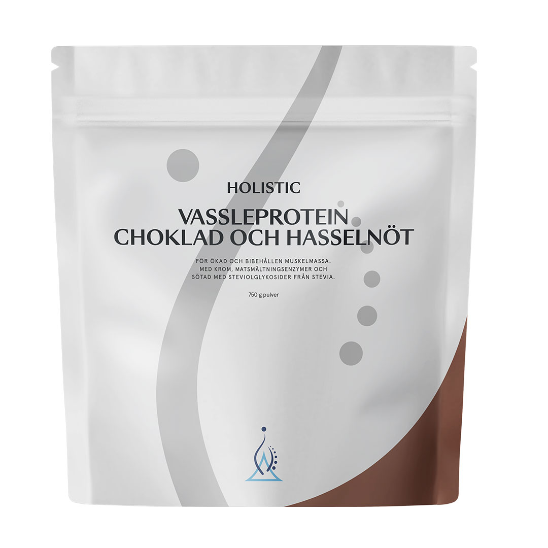 Holistic Vassleprotein 750 g  Choklad & Hasselnöt