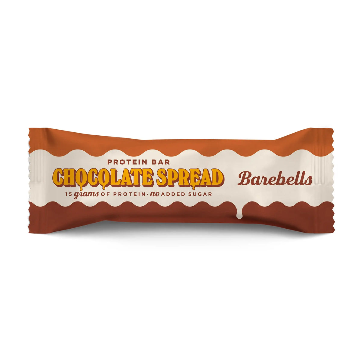 Barebells Soft Protein Bar 45 g i brun och vit förpackning för smaken Chocolate Spread., bild 2 av 4