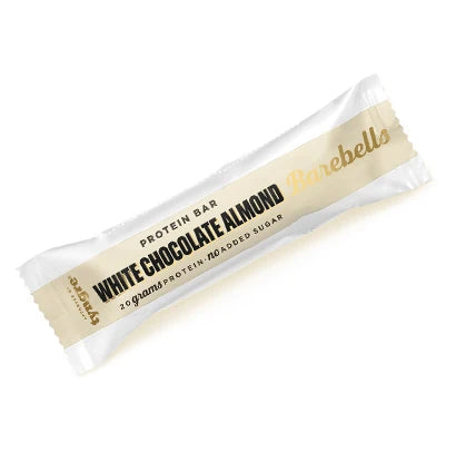 Barebells Soft protein bar 55 g i en vit och beige förpackning för smaken White Chocolate Almond., bild 19 av 19