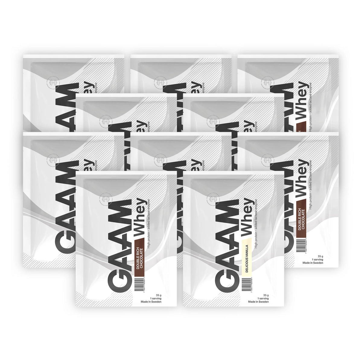 GAAM Whey Travel Pack 10 x 35 g, bild 1 av 1