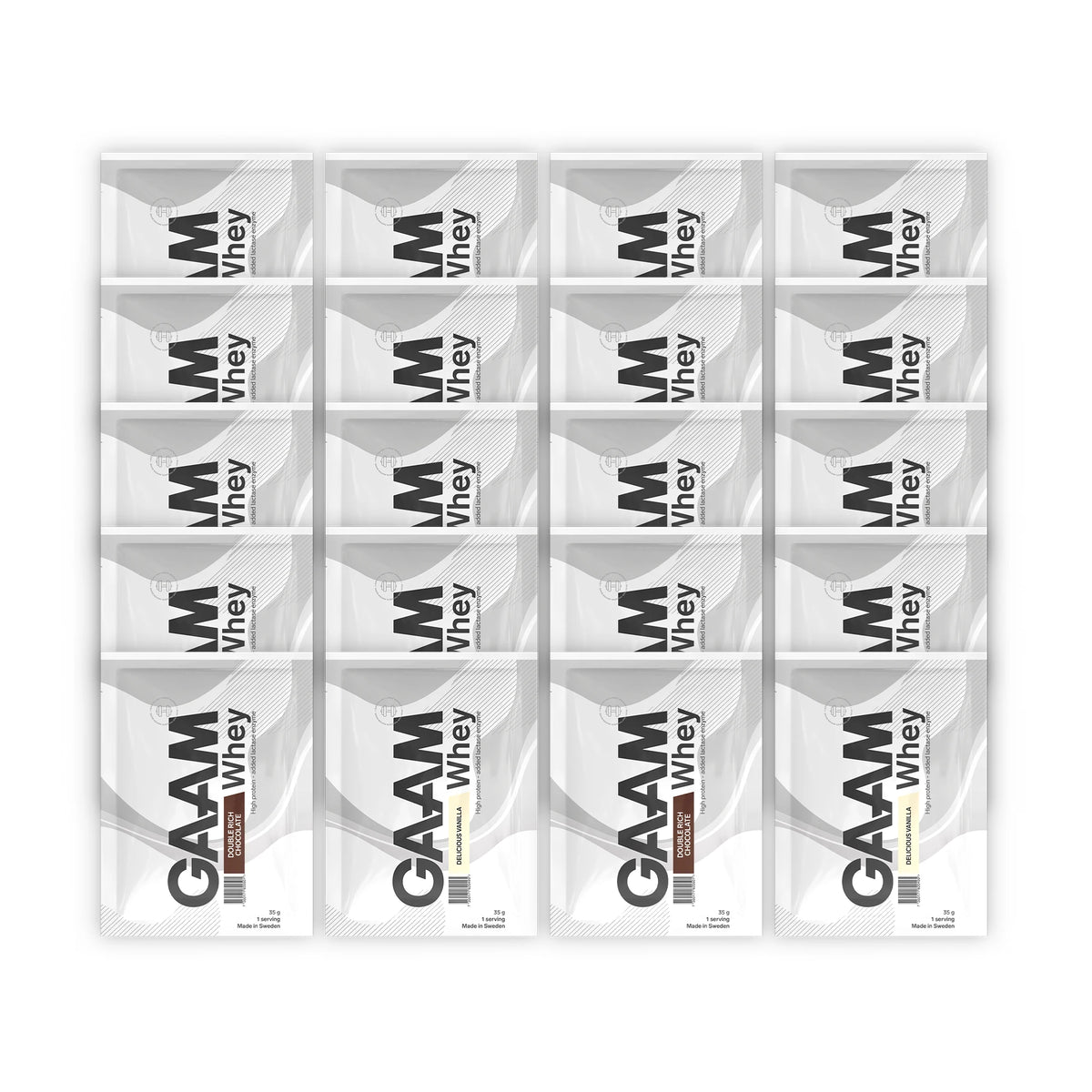 GAAM Whey Travel Pack 20 x 35 g, bild 1 av 1