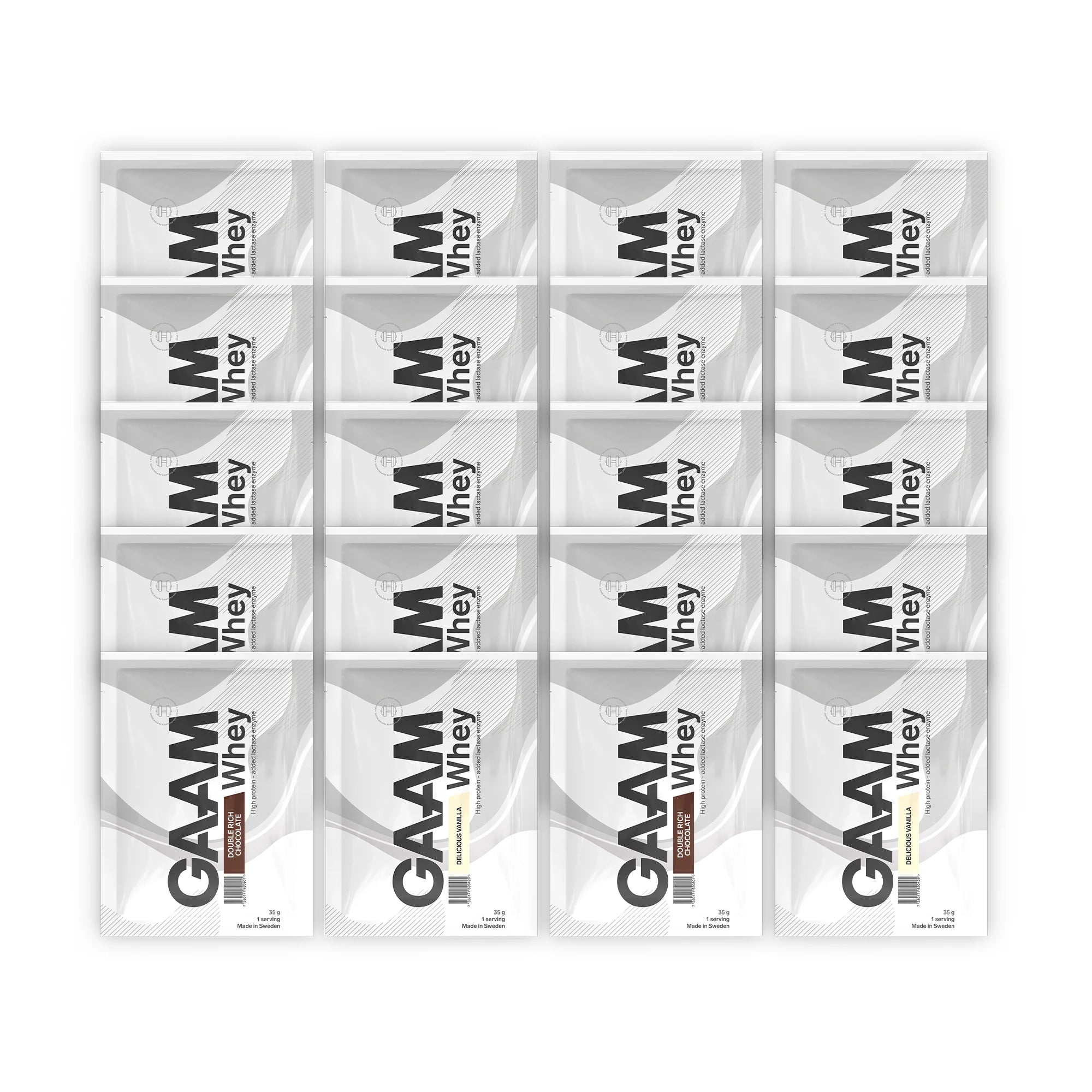 GAAM Whey Travel Pack 20 x 35 g, bild 1 av 1