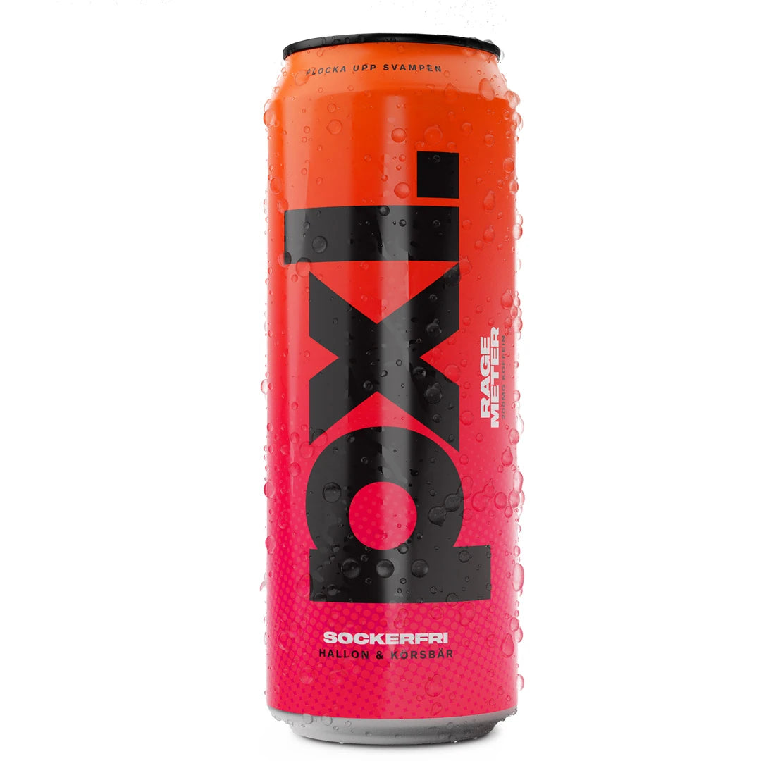 PXL Energy Final Fantasy 500 ml i en orange och rosa burk täckt av vattendroppar för smaken Rage Meter., bild 4 av 7