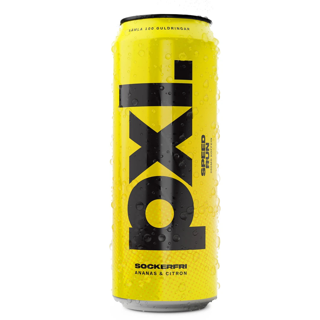PXL Energy Final Fantasy 500 ml energidryck i en gul burk med svarta detaljer och smaken Speed Run., bild 5 av 7