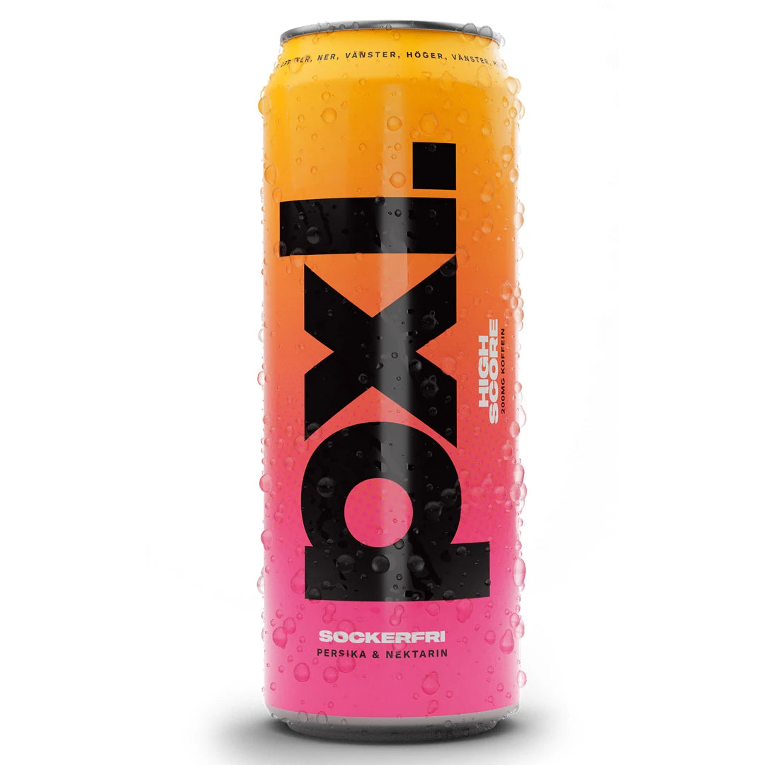 PXL Energy Final Fantasy 500 ml kolsyrad dryck i en orange och rosa burk för smaken High Score., bild 6 av 7