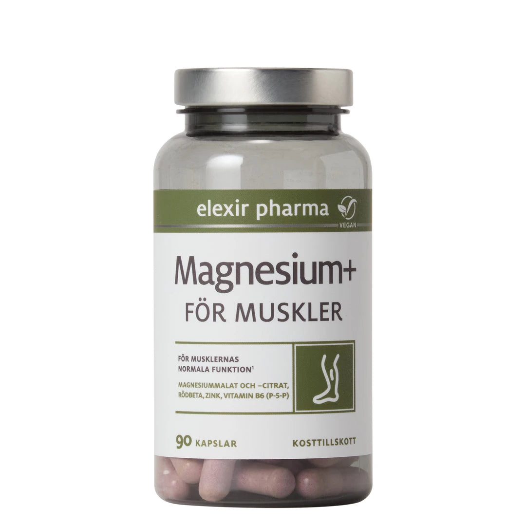 Elexir Pharma Magnesium+ För muskler 90 caps