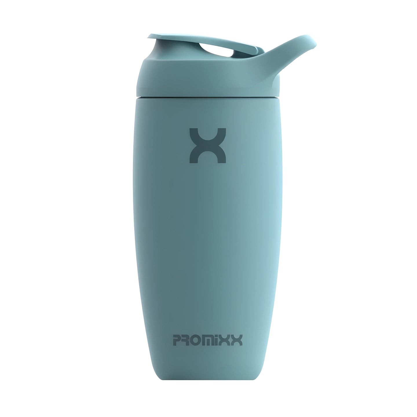 ProMixx Pursuit Double Wall Steel 550 ml isolerad shaker i blågrön soft-touch silikon med sportlock., bild 2 av 5