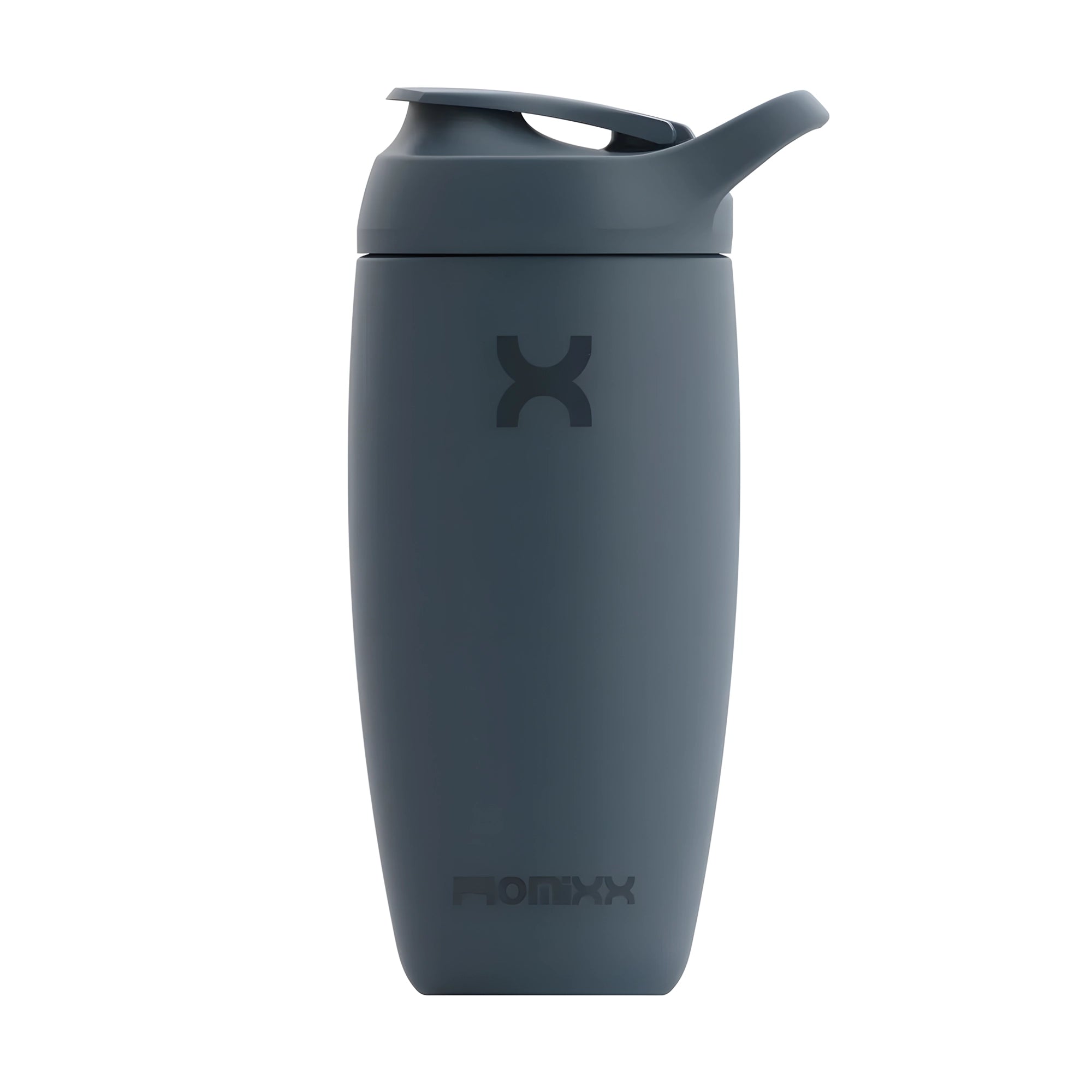 Mörkgrå ProMixx Pursuit Double Wall Steel 550 ml stålflaska med mjuk silikonyta och sportlock., bild 3 av 5