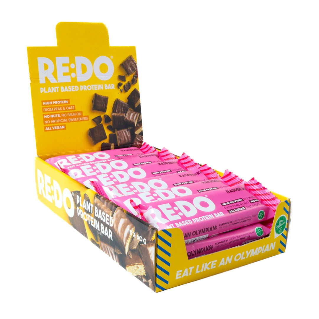 18 x REDO Bar 60 g Raspberry Rules SUPER DEAL, bild 1 av 1