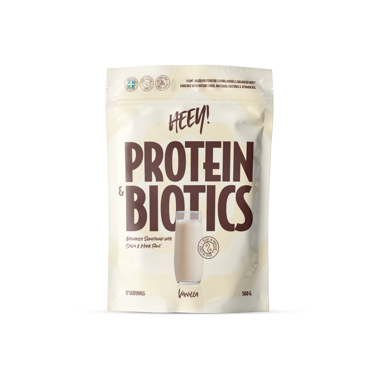Heey! Protein &amp; Biotics 500 g, bild 1 av 2