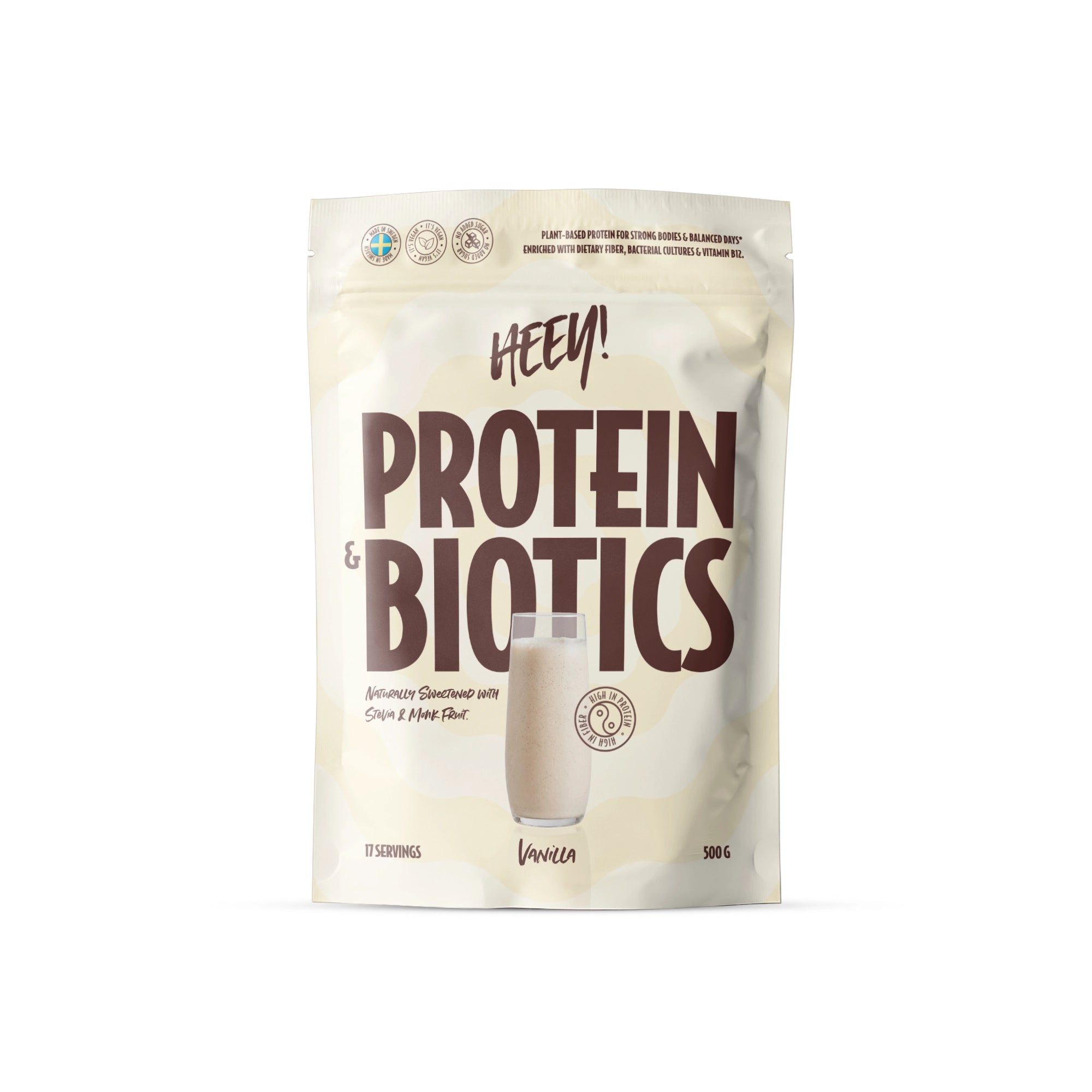 Heey! Protein &amp; Biotics 500 g, bild 1 av 2