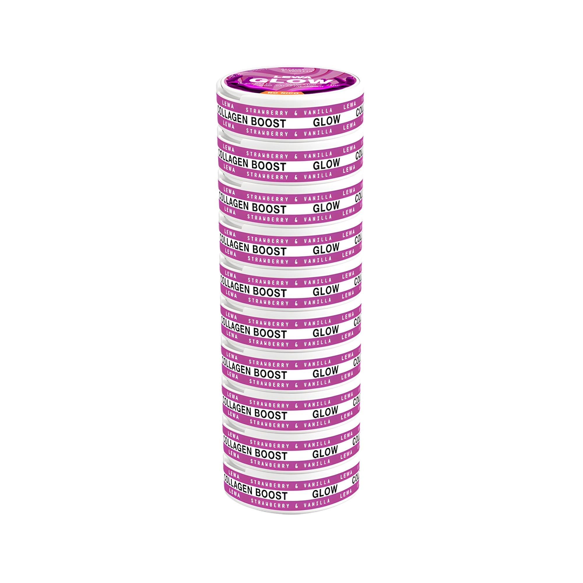 10 x LEWA Glow No Nico Strawberry/Vanilla, bild 1 av 1