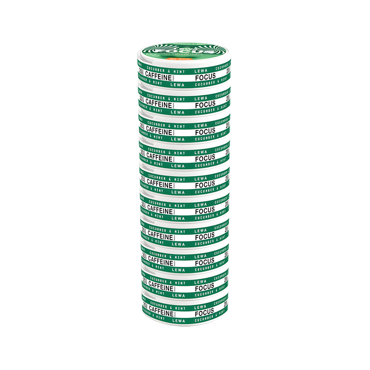 10 x LEWA Focus No Nico Cucumber/Mint