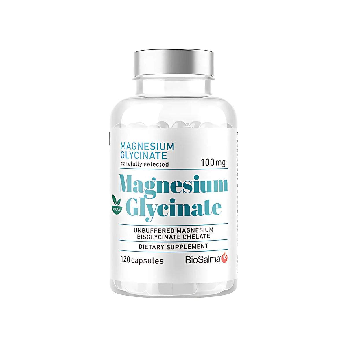 BioSalma Magnesium Glycinate 120 kapslar, bild 1 av 1