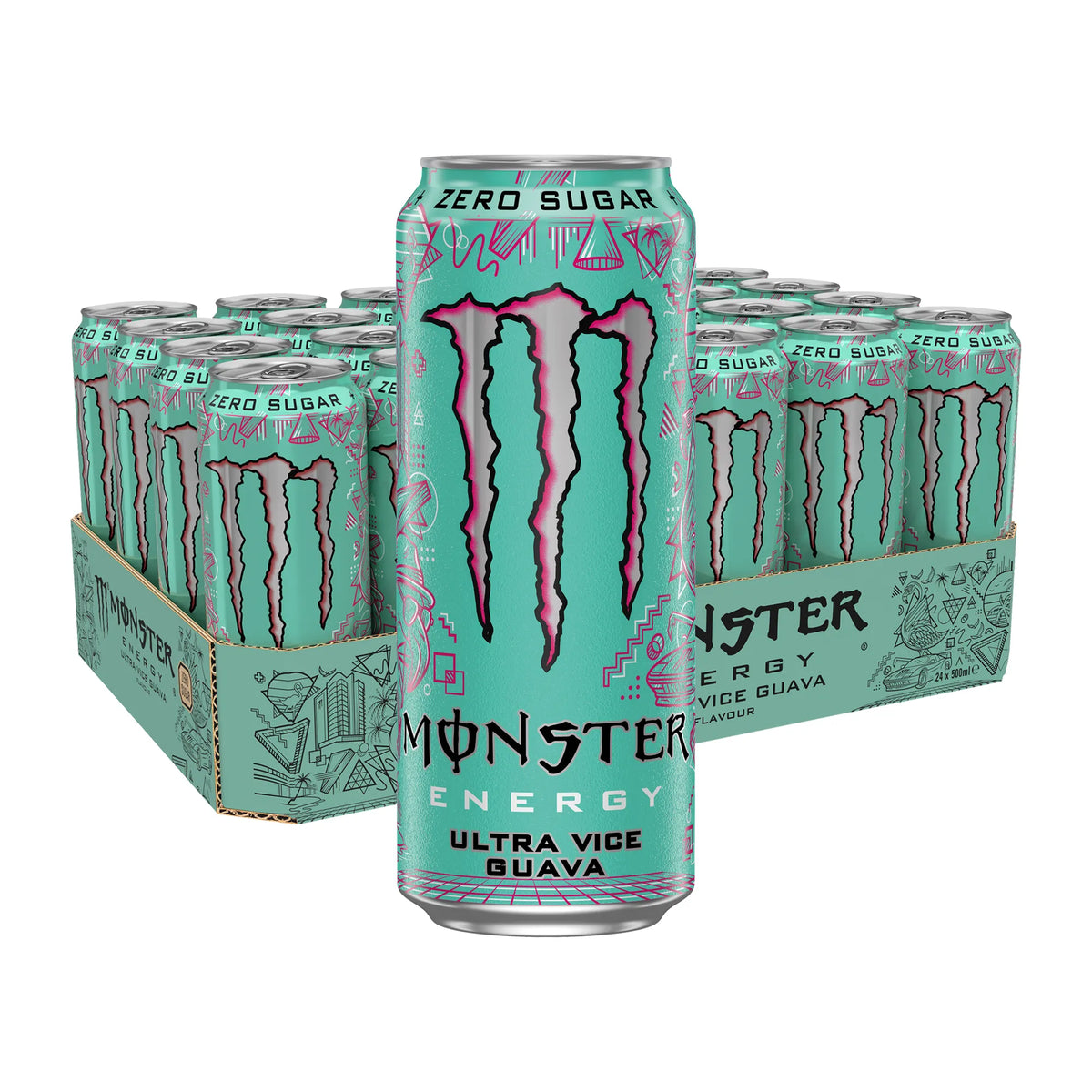 24 x Monster Energy 500 ml Ultra Vice Guava (Sugarfree)
