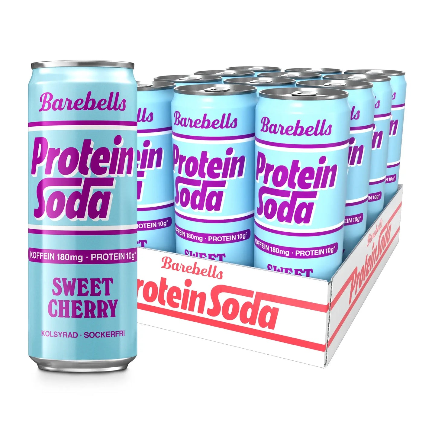 12 x Barebells Protein Soda 355 ml Sweet Cherry, bild 1 av 1