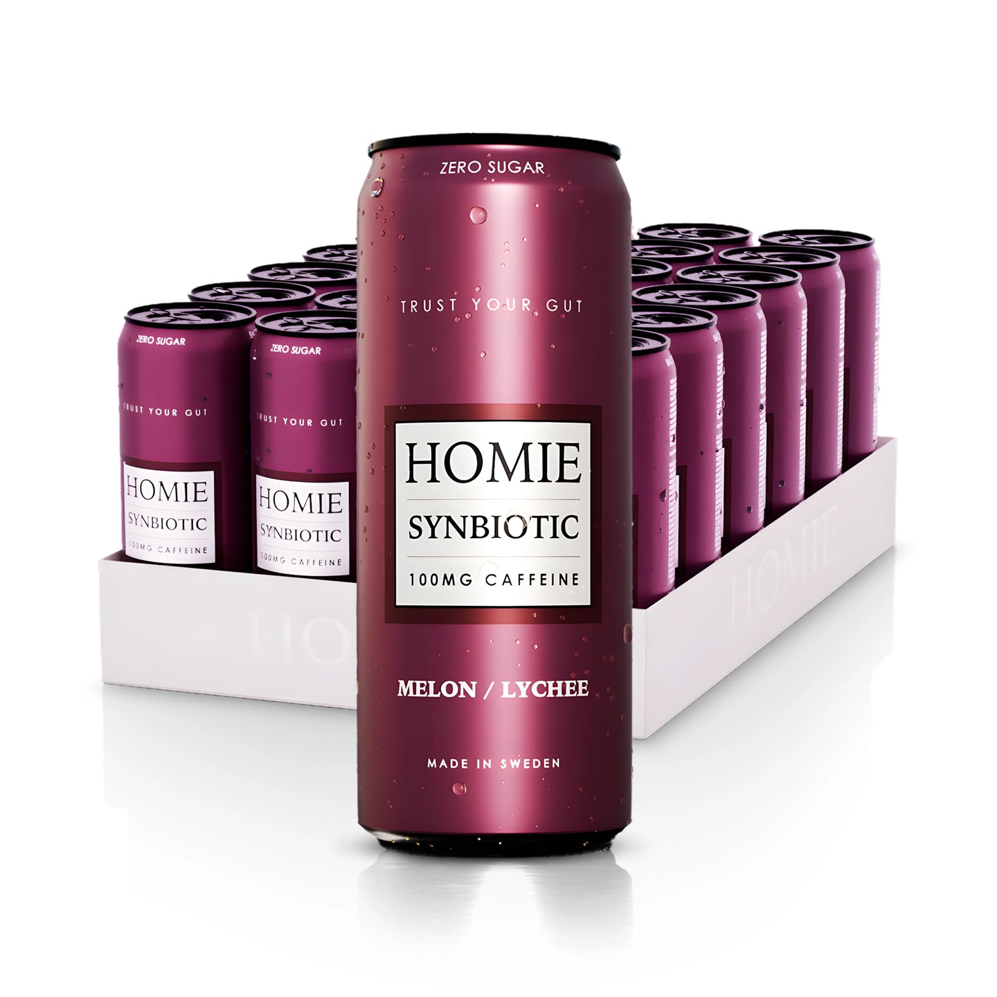 24 x Homie Wake Up Synbiotic 330 ml Melon/Lychee, bild 1 av 1