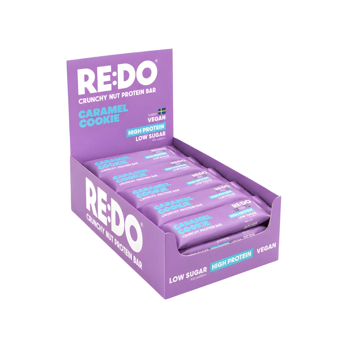 15 x REDO Bar 40 g Crispy Caramel Cookie